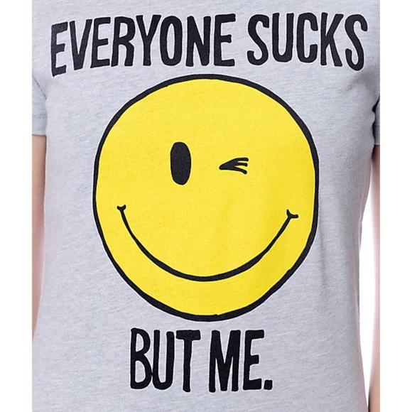 SOLD ON MERCARI EVERYONE SUCKS BUT ME  grey tshirt - Picture 3 of 7